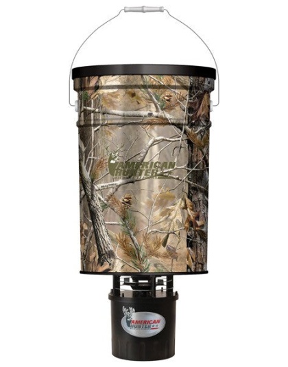 American Hunter Feeder Hanging - 50lb Metal Hopper Rt-ap Camo