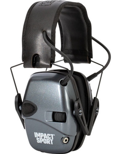 Howard Leight Impact Sport - Youth Electronic Muff Gray-blk