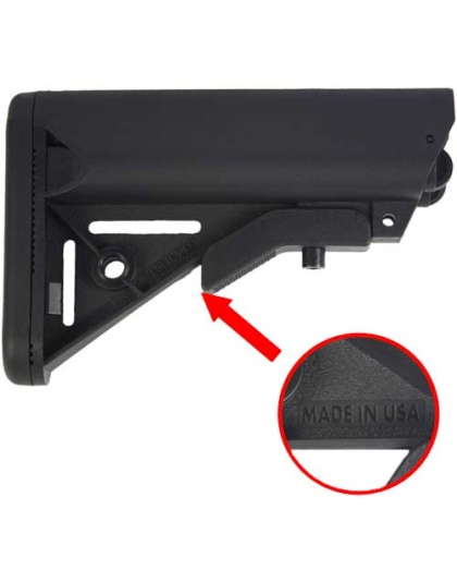 J&e 3rd Gen Armory Sopmod - Ar15 Buttstock Black