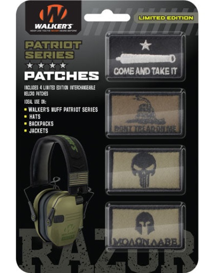 Walkers Patriot Patch Kit For - Patriot Muff American Flag 4pc