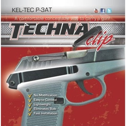 Techna Clip Handgun Retention - Clip Kel-tech P3at Right Side