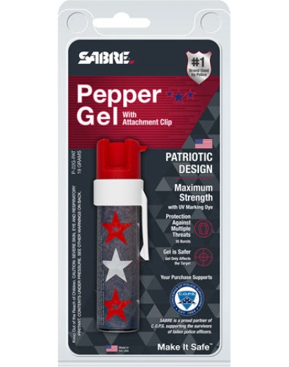 Sabre Red Pepper Gel Patriotic - W-clip 19gr