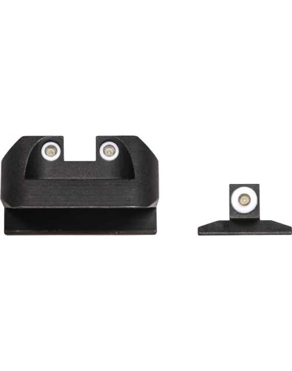 Night Fision Tritium White Dot - Square Rear Novak Sight Set