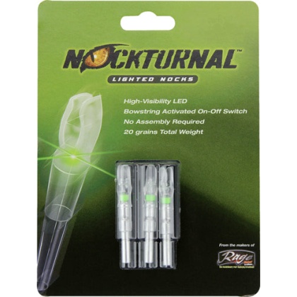 Nockturnal Lighted Nock - G-series Green 3-pack