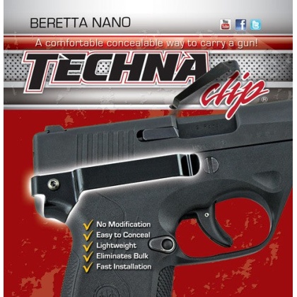 Techna Clip Handgun Retention - Clip Beretta Nano Right Side