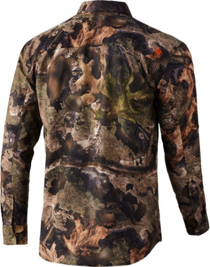 Nomad Stretch Lite Ls Button - Down Mossy Oak Migrate Large