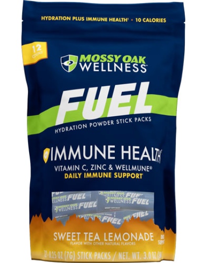 Mossy Oak Wellness Fuel Immune - Sweet Tea Lemonade 12 Stick Pk