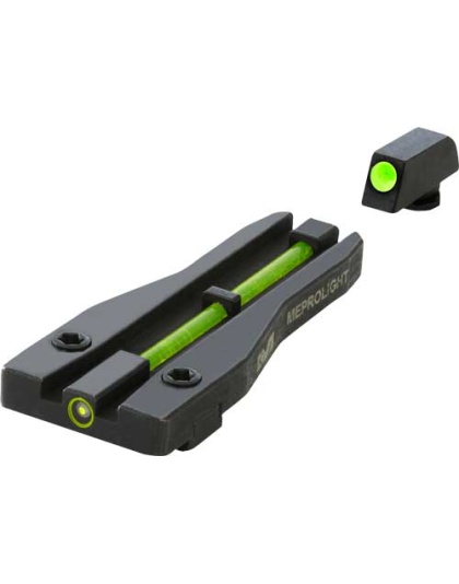 Meprolight Fiber Tritium One - Dot Green Sight Set Glock<