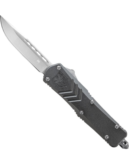 Cobratec Medium Fsx Otf Grey - 3" D2 Steel Drop Point