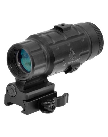 Utg 3x Magnifier Flip To Side - Qd Mount