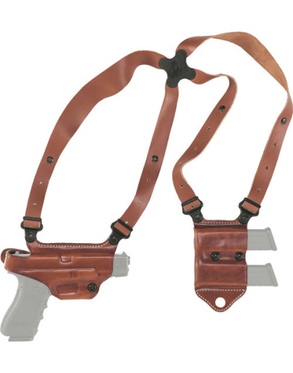 Galco Miami Ii Shoulder System - Rh Leather Glock 202137 Tan