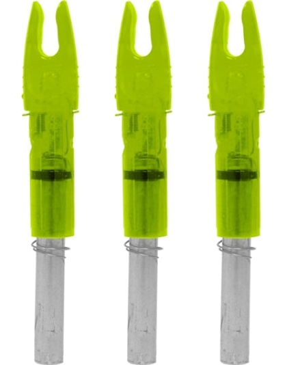 Lumenok Lighted Nock - Signature Series Green 3pk