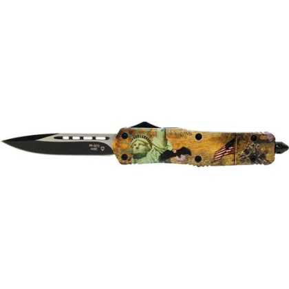 Templar Knife Large Otf - Liberty 3.5" Black Drop Point