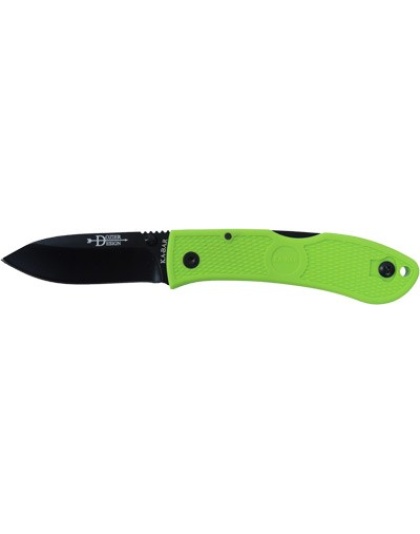 Ka-bar Dozier Folding Hunter - 3" Zombie Green