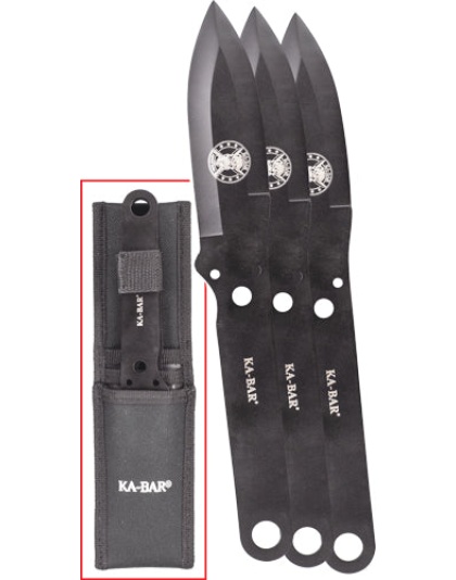 Ka-bar Throwing Knife Set 3 - Pack 9.375" Length