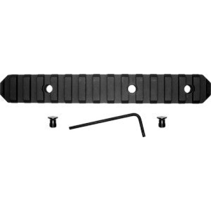 Grovtec Rail Section Keymod - 6" 15 Slot Aluminum Black