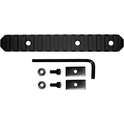 Grovtec Rail Section Stock Ar - 6" 15 Slot Aluminum Black