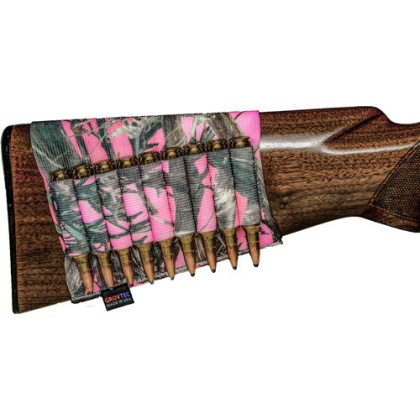 Grovtec Rifle Shell Holder For - Buttstock True Timber Pink