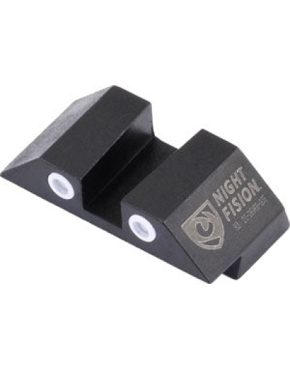 Night Fision Tritium White Dot - Square Rear Glock Sight Set