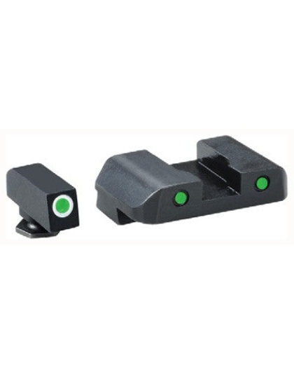 Ameriglo Tritium Pro Oper. Set - Green-green Glock 21+