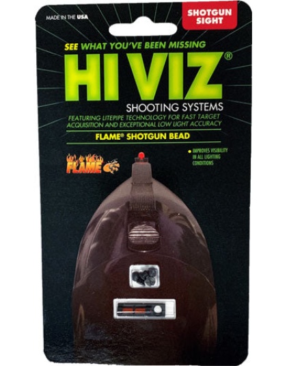 Hiviz Flame Shotgun Rib Front - Sight W-red Litepipe