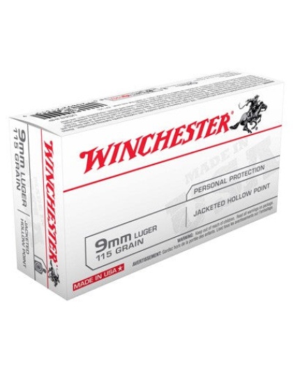 Win Ammo Usa 9mm Luger - 115gr. Jhp 50-pack