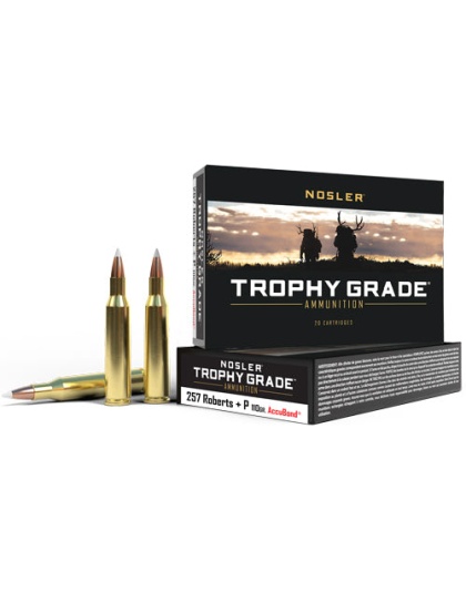 Nosler Ammo Trophy Grade .257 - Roberts 110gr Accubond 20pk