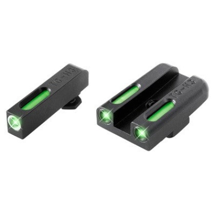 Truglo Sight Set Glock High - Tfx Tritium-fiber Optic Green