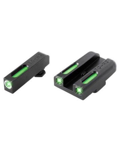 Truglo Sight Set Glock High - Tfx Tritium-fiber Optic Green