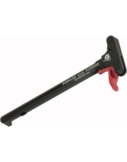 Odin Extended Charging Handle - Red For Ar-15