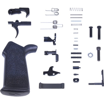 Guntec Complete Lower Parts - Kit Ar15 W- Ergonomic Grip