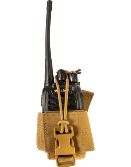 Grey Ghost Gear Radio Pouch - Small Laminate Coyote Brown