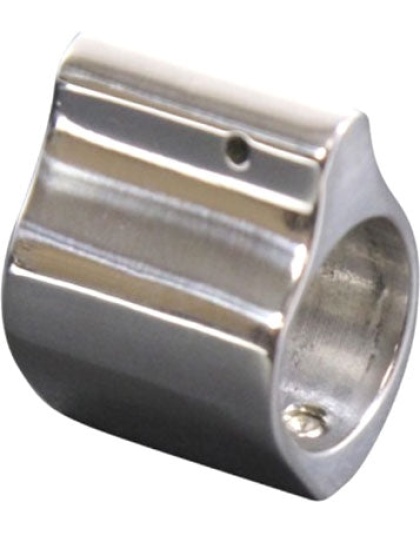 Guntec Low Profile Gas Block - .750 Dia Polished Stainless