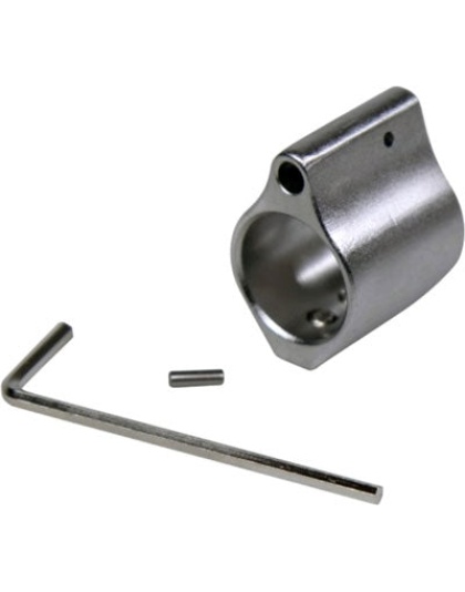 Guntec Low Profile Gas Block - .750 Dia Stainless Steel