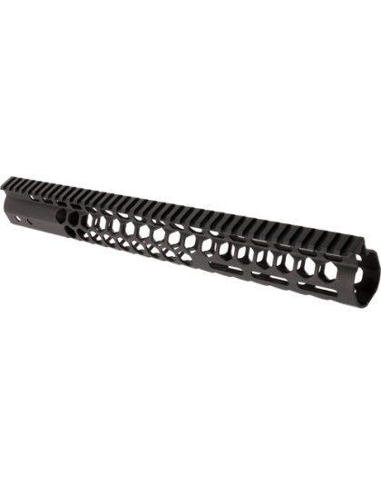 Guntec Air Lite Handguard - 15" Honeycomb M-lok Black