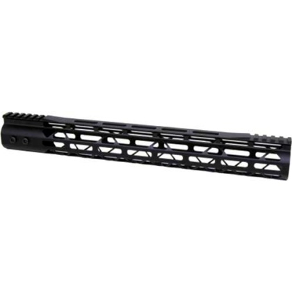 Guntec Ultra Light Handguard - 15" M-lok Black