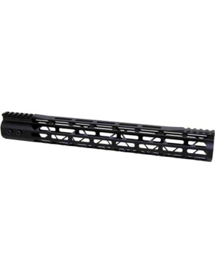 Guntec Ultra Light Handguard - 15" M-lok Black