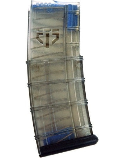 Ets Magazine Ar15 5.56x45 30rd - Translucent W-tritium Follower