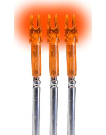 Lumenok Lighted Nock - X-series Hd Orange 3pk