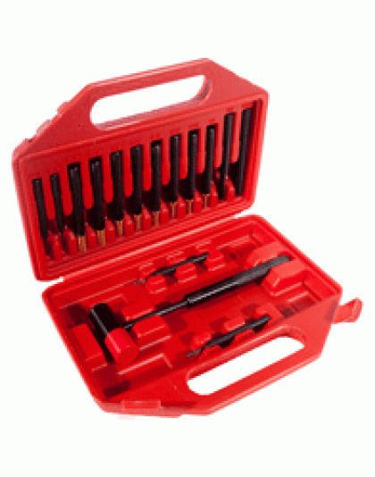 Winchester Punch-hammer Set - 15 Pc Brass & Steel Punch