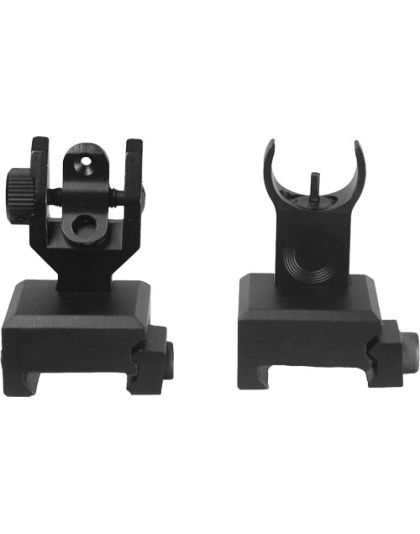 Je Flip-up Front-rear Ar15 - Sight Aluminum Black