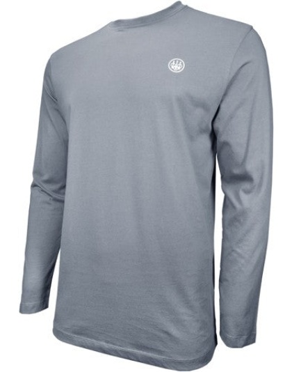 Beretta T-shirt Long Sleeve - Usa Logo Medium Dove Gray