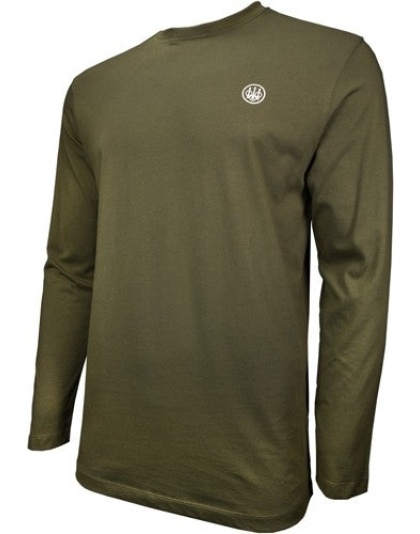 Beretta T-shirt Long Sleeve - Usa Logo Medium Od Green