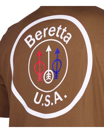 Beretta T-shirt Usa Logo - 2x-large Tobacco Brown