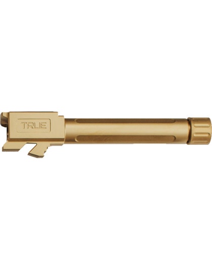 True Precision Glock 17 Barrel - Threaded Gold Tin