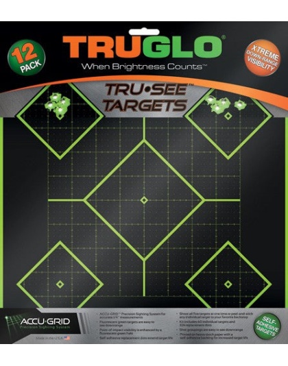 Truglo Tru-see Reactive Target - 5 Daimond 12-pack