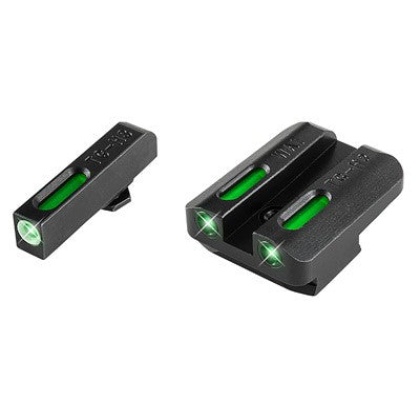 Truglo Sight Set Walther Ppq - Tfx Tritium-fiber Optic Green