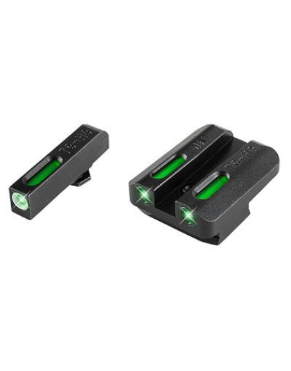 Truglo Sight Set Walther Ppq - Tfx Tritium-fiber Optic Green