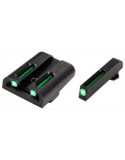 Truglo Sight Set Glock .45- - 10mm Tritium-fiber Optic Green