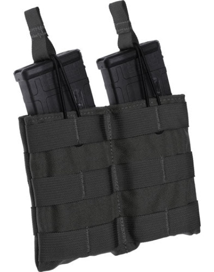 Tac Shield Belt Pouch Double - Speed Load Ar-15 Black